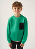 Pullover felpa taschino ragazzo Mayoral verde clorofilla