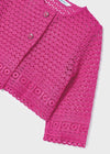 Giacca cardigan guipur bambina Mayoral Fucsia - ErreGiModaBimbo