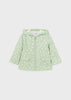 Mayoral baby girl ruffle denim jacket floral embroidery 