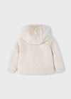 Giubbotto zip pellicciotto bambina Mayoral beige - ErreGiModaBimbo