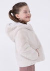 Giubbotto zip pellicciotto bambina Mayoral beige - ErreGiModaBimbo