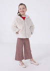 Giubbotto zip pellicciotto bambina Mayoral beige - ErreGiModaBimbo