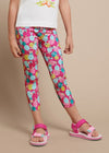 Leggings 3/4 bambina Mayoral fantasia palloncini fucsia