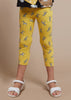 Leggings 3/4 bambina Mayoral fantasia zebre giallo