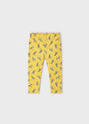 Leggings 3/4 bambina Mayoral fantasia zebre giallo