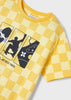 Mayoral Kids T-Shirt "Skater" Print Yellow