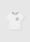 Mayoralblu indigo fresh cotton baby crocodile t-shirt