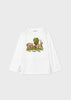 Mayoral bosco green drop shoulder t-shirt for kids