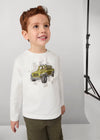 Mayoral bosco green drop shoulder t-shirt for kids