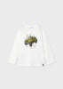 Mayoral bosco green drop shoulder t-shirt for kids