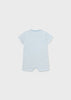 Pagliaccetto fresco cotone neonati Mayoral Newborn azzurro righe "Macchinine"