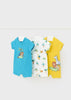 Pagliaccetto fresco cotone neonato Mayoral Newborn stampa "Safari"