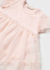 Pagliaccetto Vestito tulle neonata Mayoral Newborn "Farfalla" rosa