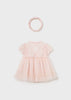 Pagliaccetto Vestito tulle neonata Mayoral Newborn "Farfalla" rosa