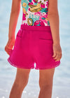 Pantaloncino basic bambina Mayoral fresco cotone fucsia