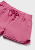 Pantaloncino in felpa fresco cotone neonata Mayoral Magenta