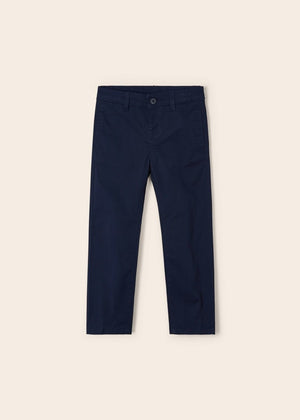 Pantalone elegante bambino Mayoral modello chino cotone blu Navy - ErreGiModaBimbo
