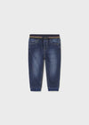 Pantalone Jeans Jogger neonato Mayoral blu scuro - ErreGiModaBimbo
