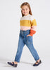 Pantalone Jeans slouchy bambina Mayoral con cintura - ErreGiModaBimbo