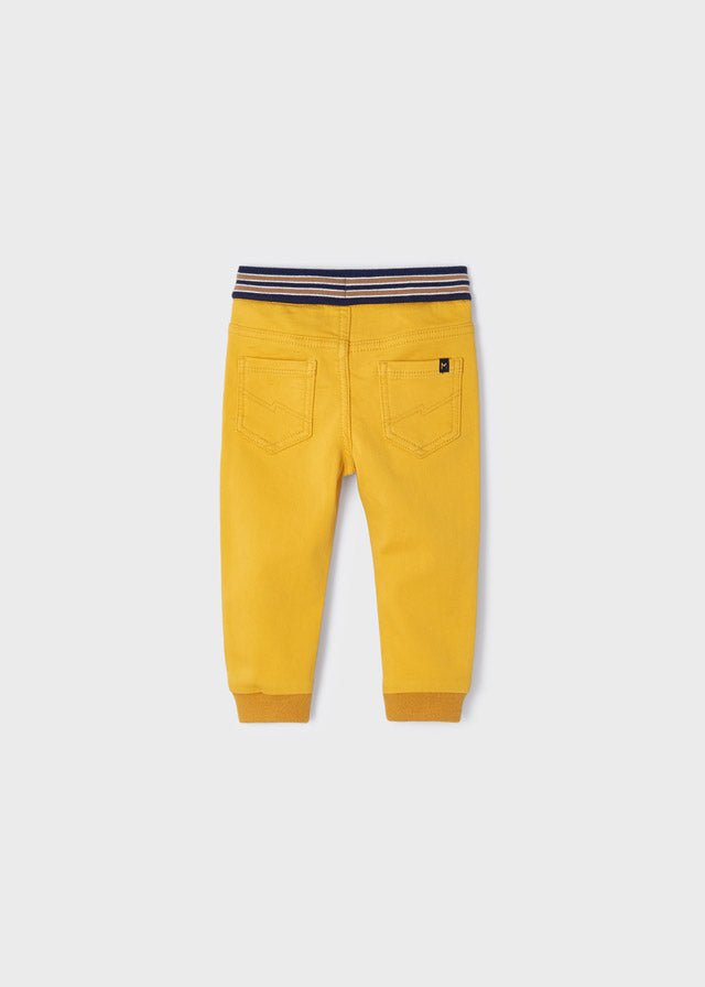 Pantalone soft Jogger neonato Mayoral giallo - ErreGiModaBimbo