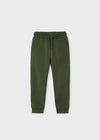 Pantalone tuta felpato bambino Mayoral verde bosco