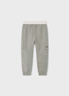 Pantalone tuta sportivo fresco cotone bambino Mayoral grigio - ErreGiModaBimbo