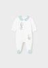 Pigiama lungo fresco cotone ricamo elefantini neonato Mayoral Newborn