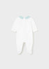 Pigiama lungo fresco cotone ricamo elefantini neonato Mayoral Newborn