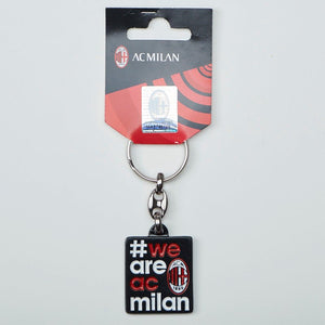 Portachiavi Ufficiale A.C. Milan quadrato con logo - ErreGiModaBimbo