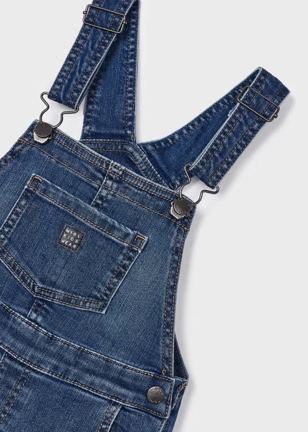 Salopette jeans Cotton bambino Mayoral effetto delavè - ErreGiModaBimbo