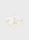 Sandali ragnetto con fibbia neonata Mayoral Newborn bianco - ErreGiModaBimbo