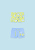 Set 2 costumi da bagno boxer neonato Mayoral lime e azzurro