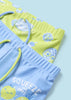 Set 2 costumi da bagno boxer neonato Mayoral lime e azzurro