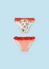 Set of 2 baby girl swimsuit briefs "Fruit"