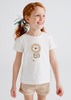 Set 2 t-Shirt bambina Mayoral bianca e beige - ErreGiModaBimbo