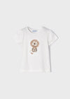 Set 2 t-Shirt bambina Mayoral bianca e beige - ErreGiModaBimbo