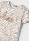 Set 2 t-Shirt bambina Mayoral bianca e beige - ErreGiModaBimbo