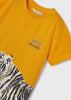 T-shirt bambino Mayoral cotone sotenibile "Wild" arancione - ErreGiModaBimbo