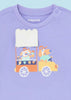 T-Shirt interattiva fresco cotone neonato Mayoral Lilla "Happy Ice Cream"