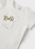 T-shirt neonata Mayoral Newborn bianca stampa chic - ErreGiModaBimbo