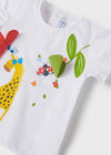 T-shirt neonata Mayoral ricamo play Giraffa - ErreGiModaBimbo