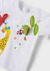 T-shirt neonata Mayoral ricamo play Giraffa - ErreGiModaBimbo