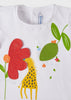 T-shirt neonata Mayoral ricamo play Giraffa - ErreGiModaBimbo