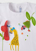 T-shirt neonata Mayoral ricamo play Giraffa - ErreGiModaBimbo