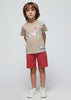 T-Shirt stampa aereo bambino Mayoral Beige