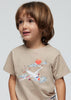 T-Shirt stampa aereo bambino Mayoral Beige