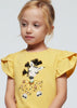 T-Shirt stampata bambina Mayoral "Giraffa" gialla