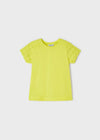 T-shirt traforata bambina Mayoral gialla limone - ErreGiModaBimbo