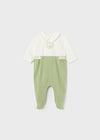 Tutina pigiama fresco cotone neonati Mayoral Newborn strelle verde