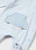 Tutina pigiama fresco cotone neonato Mayoral Newborn azzurro "Macchinine"
